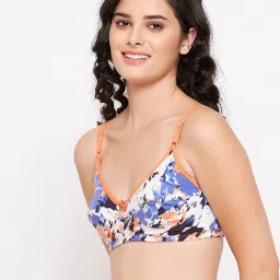 Clovia Multicolor Printed Non Wired Non Padded Full Coverage Bra image 3