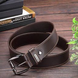 Red Tape Brown Leather Waist Belt for Men-picture-48