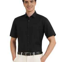 Allen Solly Black Slim Fit Shirt-picture-48