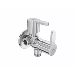 CERA VICTOR 2-Way Angle Cock with Wall Flange Quarter Turn Wall Mount Silver, F1015211-image-66