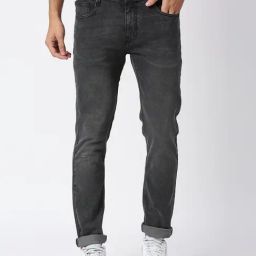 Pepe Jeans VAPOUR Grey Lightly Washed Tapered Fit Jeans-image-56