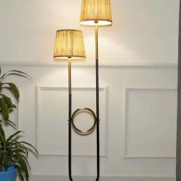 Kapoor E Illuminations Allegra Brass & Black Metal 2-Lights Floor Lamp-image-56
