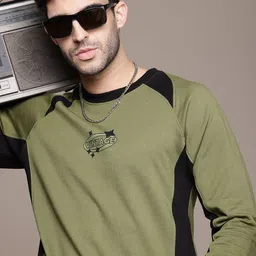 The Roadster Life Co. Colourblocked Pullover Sweatshirt-image-60