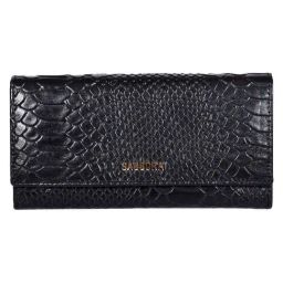 SASSORA Rosa Black Casual Leather Wallet for Women-35