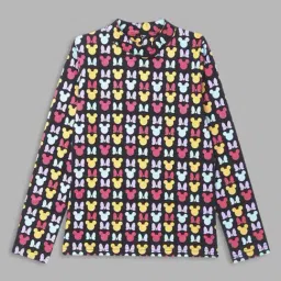 Blue Giraffe Girls Multicolor Cotton Printed Full Sleeves 1 Top-image-84