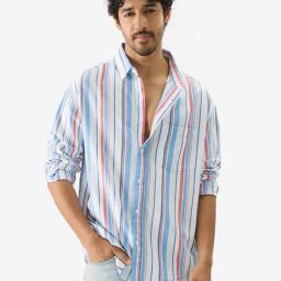 The Souled Store Multicolor Regular Fit Striped Shirt-image-94