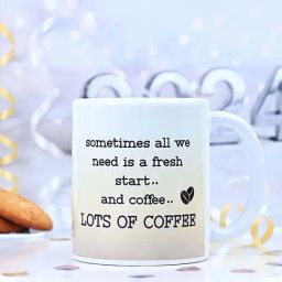FNP White Ceramic Mug Of New Beginnings (325ml)-image-94