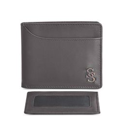 Second SKIN Men Brown Solid Two-Fold Genuine Leather Wallet-image-80