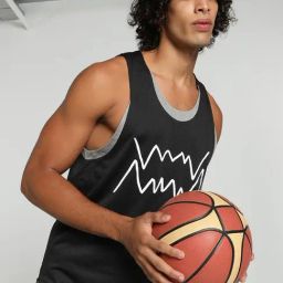 Puma Jaws Core Basketball Black Regular Fit Printed Tank Tee-image-40