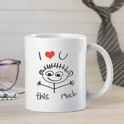FNP White & Black Ceramic Everlasting Love Mug (325ml)-image-93