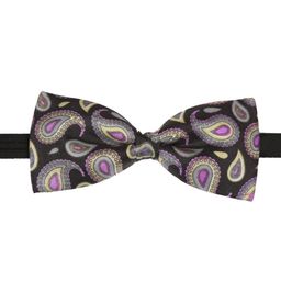Tossido Black Printed Bow Tie-image-26