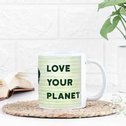 FNP White & Green Ceramic Planet Love Mug (325ml)-image-99