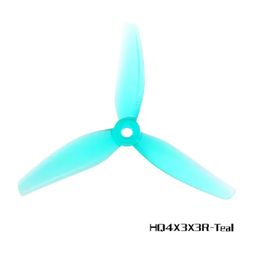 HQProp 4X3X3V2 Teal (2CW+2CCW)-Poly Carbonate Propeller image 2