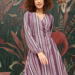 DressBerry Floral Print Fit & Flare Dress-image-93