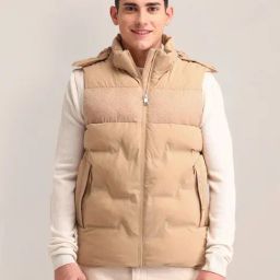 U.S. Polo Assn. Beige Regular Fit Quilted Hooded Jacket-13