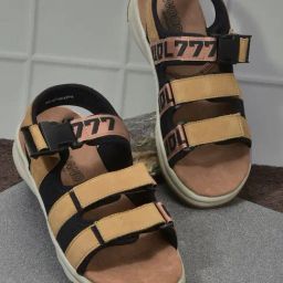 Woodland Men's Camel Floater Sandals-picture-12