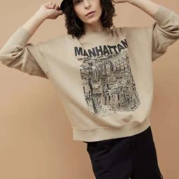 Ginger by Lifestyle Brown Cotton Printed Sweatshirts-image-62
