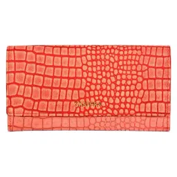 SASSORA Rosa Red Casual Leather Wallet for Women-46