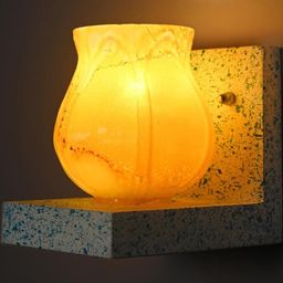 SOMIL Yellow Glass Cylinder Printed Wall Lamps-image-80