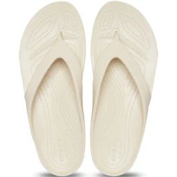 Crocs Women's Kadee Off White Flip Flops-image-63