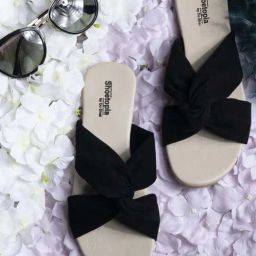 Shoetopia Kids Black Cross Strap Sandals-image-33