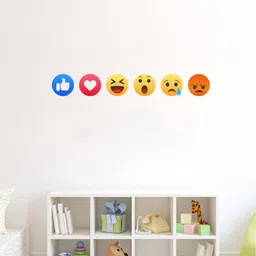 rawpockets Multicoloured Emoji and Smiles Wall Stickers-picture-50