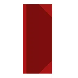 Trison Half Day Book No.4 Red Binding 256 Pages 13.5x34 cm-23