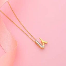 Malabar Gold and Diamonds U Design 18k Gold Unisex Pendant without Chain-image-24