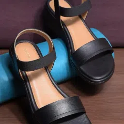 Healers by Liberty Women's Black Ankle Strap Wedges-picture-16