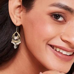 Fabindia 92.5 Silver Danglers Earrings for Women-image-16