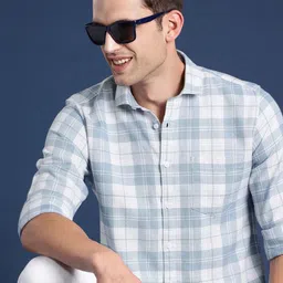 Mast & Harbour Men Standard Checked Pure Cotton Casual Shirt-picture-38