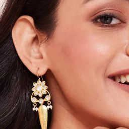 Fabindia 92.5 Silver Danglers Earrings for Women-image-20