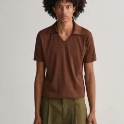 GANT Brown  Slim Fit Polo T-Shirt-25