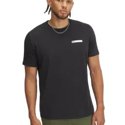 Under Armour Black Regular Fit Sports T-Shirt-picture-1