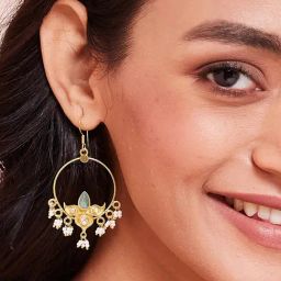 Fabindia 92.5 Silver Danglers Earrings for Women-image-68