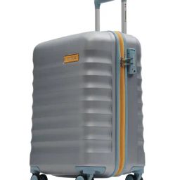 Uppercase Striker Silver Textured Medium Hard Checked Luggage-53