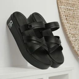 Carlton London Women's Black Slides-image-78