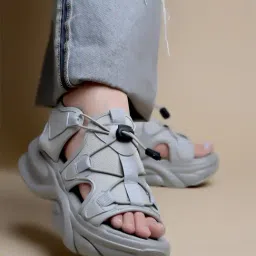 Shoetopia Women's Grey Floater Sandals-picture-27