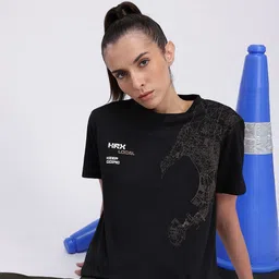 HRX by Hrithik Roshan Printed Lifestyle T-shirt-picture-4