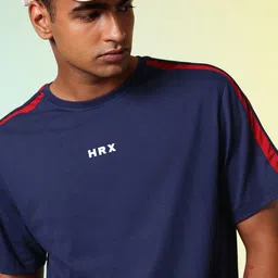HRX by Hrithik Roshan Drop-Shoulder Sleeves Relaxed Fit Training T-shirt-picture-16