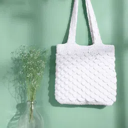 Magic Needles White Shopper Shoulder Bag-picture-8