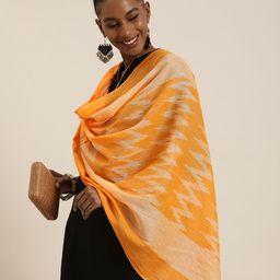 Taavi Woven Design Ikat Dupatta-image-13