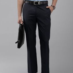 Park Avenue Men Solid Formal Trousers-image-56