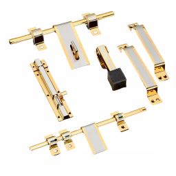 DiSS TASA Zinc Alloy Heavy Single Door Fitting Accessories Full Set (Silver Gold)-45