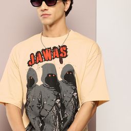 Kook N Keech Star Wars Printed Drop-Shoulder Sleeves Oversized T-shirt-image-73