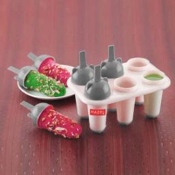HAZEL Grey & Off-White Plastic 6-In-1 Kulfi Mould (0.05 L)-40
