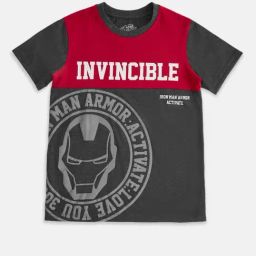Pantaloons Junior Red & Grey Printed T-Shirt-image-15