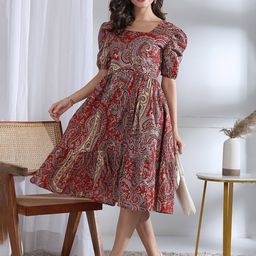 Moda Rapido Floral Print Fit & Flare Dress-picture-20