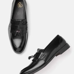 House of Pataudi Men Tasselled Formal Loafers-image-67