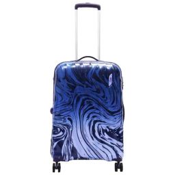 Skybags Openskies Blue Printed Hard Medium Trolley Bag - 47 cm-54